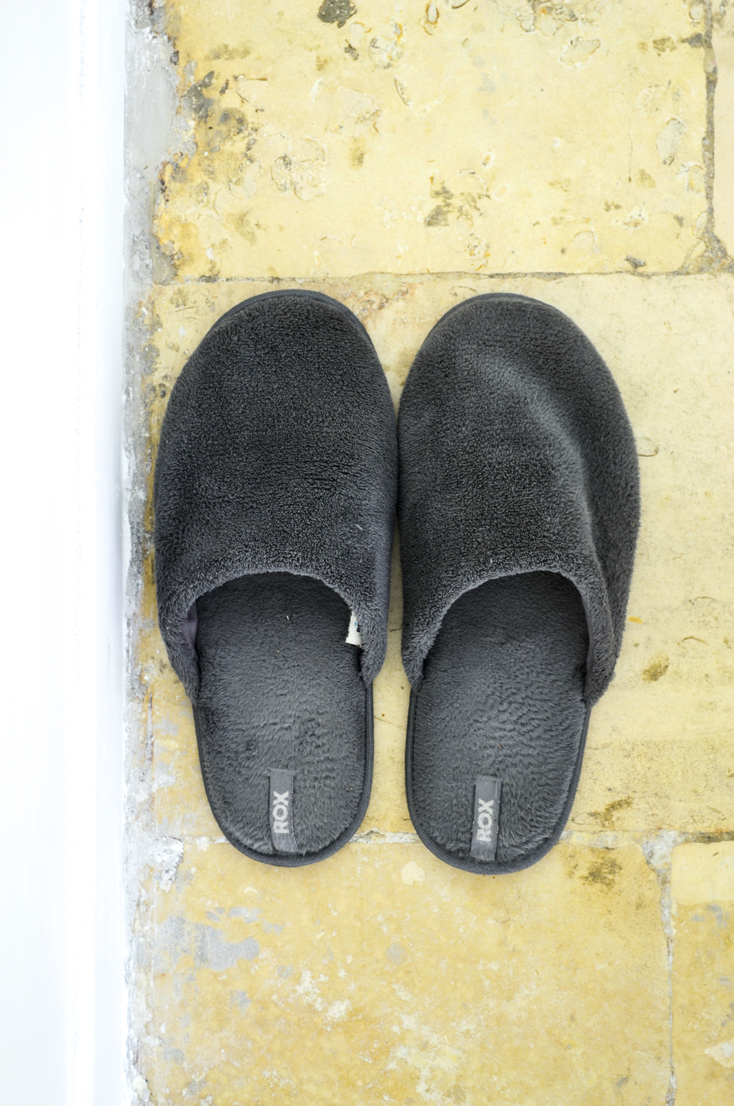 Erik Larsson, Untitled, 2016, Giuseppe and Paolo, curators' slippers