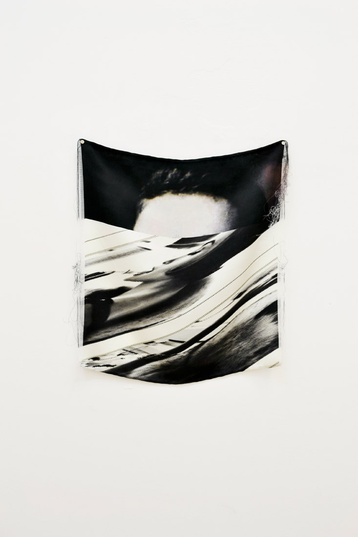 Fabienne Hess, Apollinaire, 2016, digital print on silk, 29.7 × 42 cm