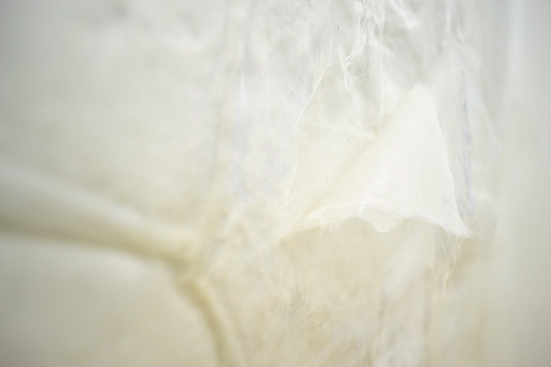 Tenant of Culture, Untitled, A Just Game / How to Preserve a Happening # 2,2016, t-shirt, muslin, plastic 84 × 140 cm (detail)