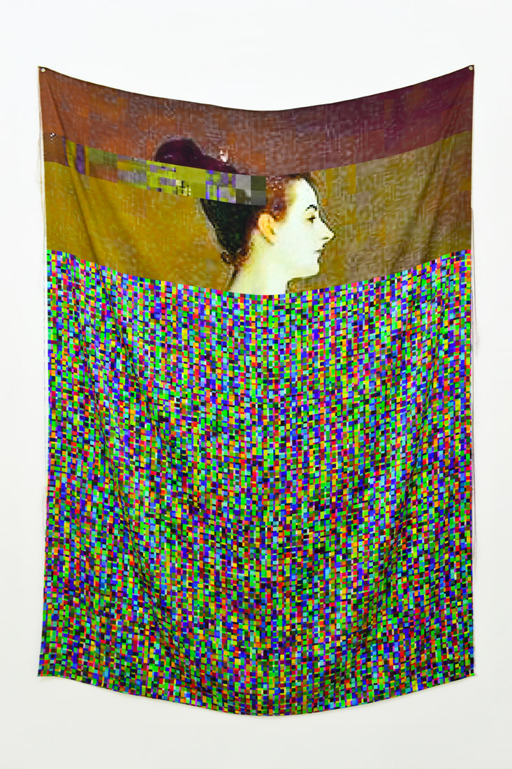 Fabienne Hess, Madame X, 2016, stampa digitale su seta, 125x170cm