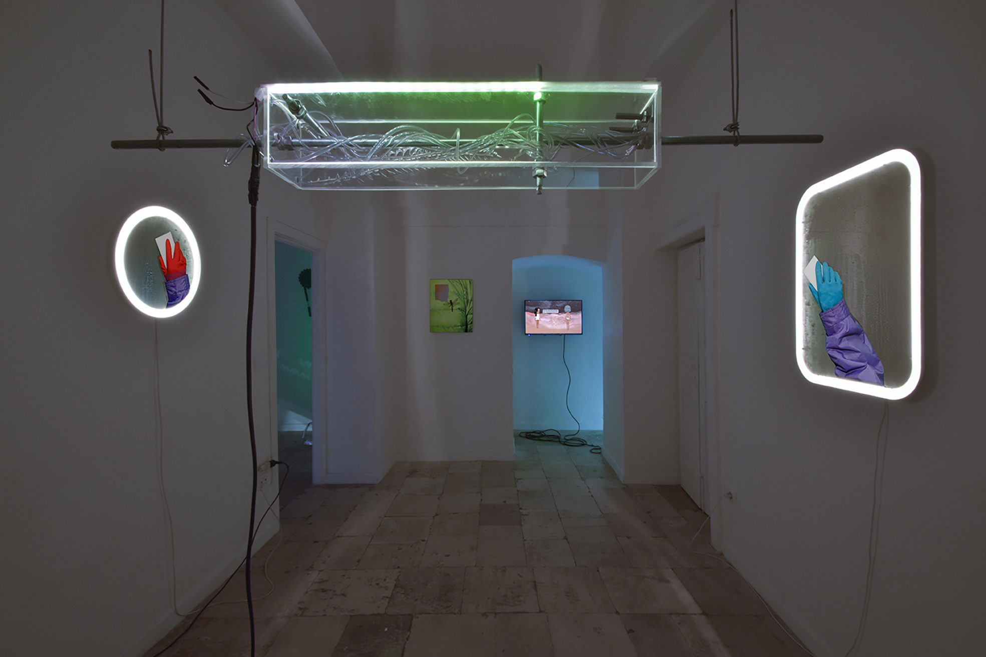 Everytime you switch me off, I die. A little. Installation view.